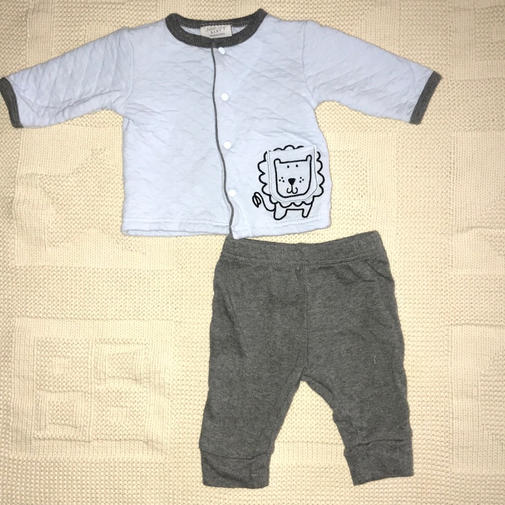 Quilted Cardigan and sweat pants set